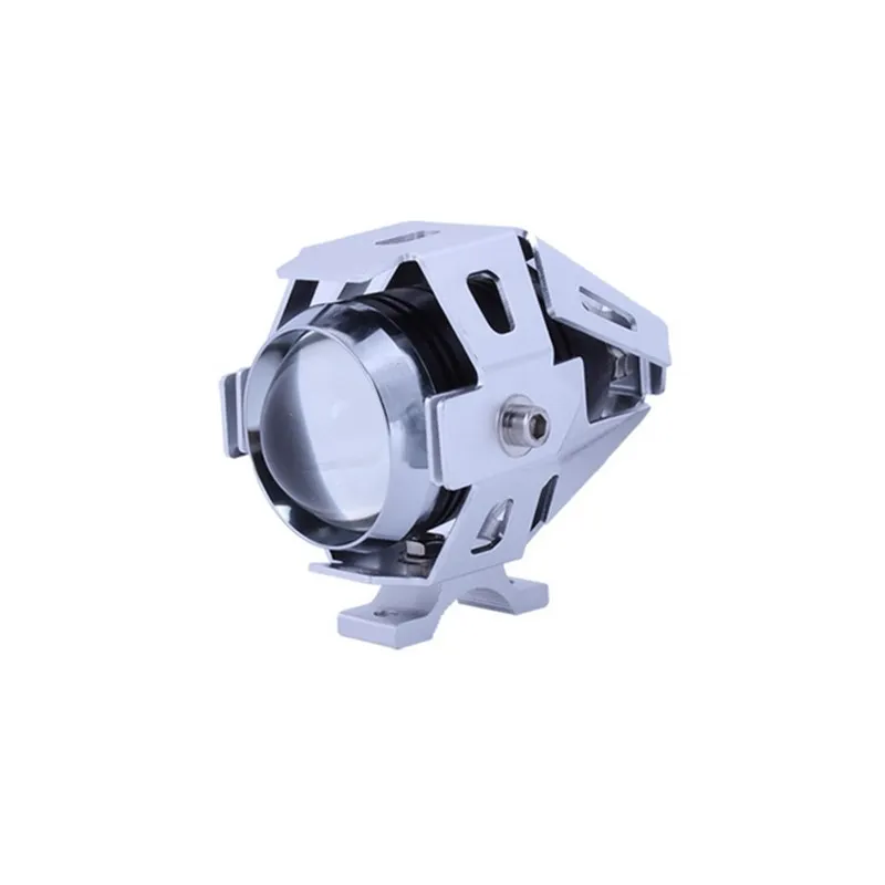 2PCS Motorcycle LED Headlight 10W 2400LM U5 Waterproof Driving Spot Head Lamp Fog Light Switch Moto Car Accessories 12V Silver | Автомобили