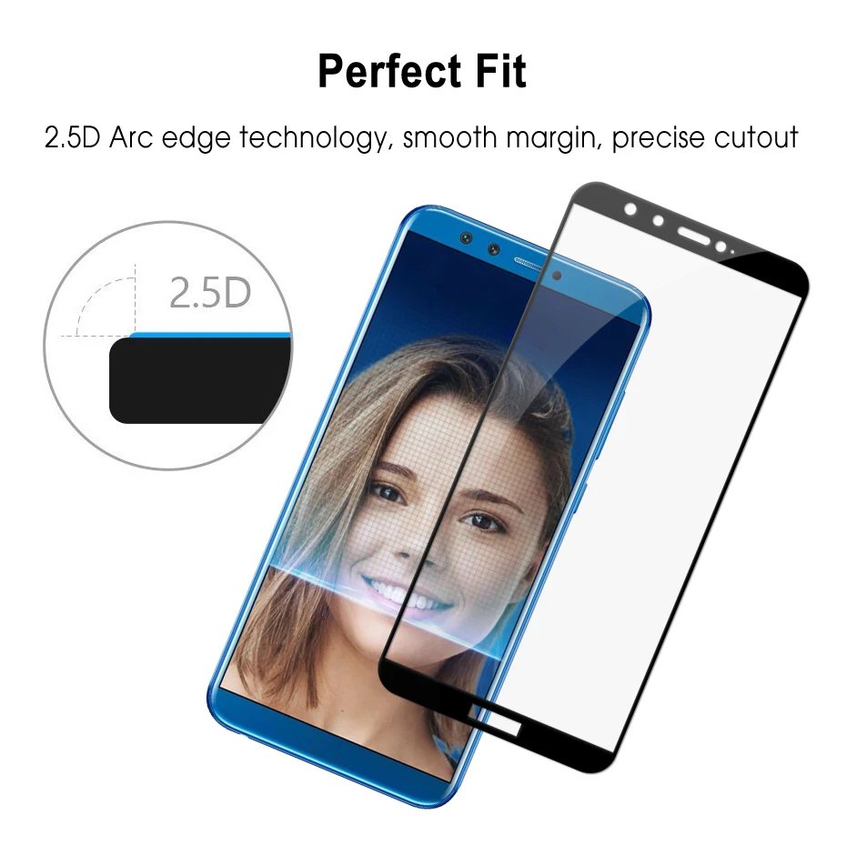 Защитное стекло celestassy закаленное премиум класса 2.5D с полным покрытием для Huawei Honor