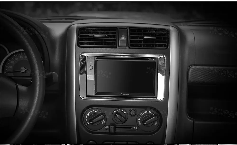 MOPAI ABS Автомобильный gps DVD приборная панель навигационная декоративная рамка наклейки для Suzuki Jimny 2011 Up автомобильные аксессуары