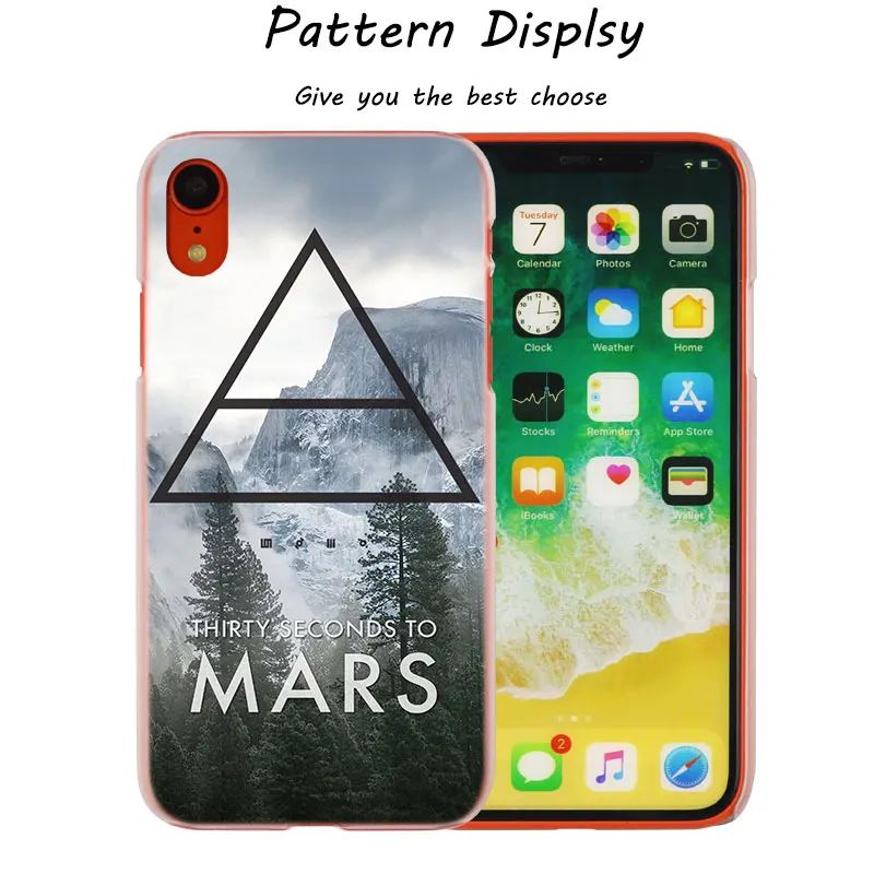 30 Second To Mars Fashion Transparent Hard Phone Cover Case for iPhone X XS Max XR 8 7 6 6s Plus 5 SE 5C 4 4S | Мобильные телефоны