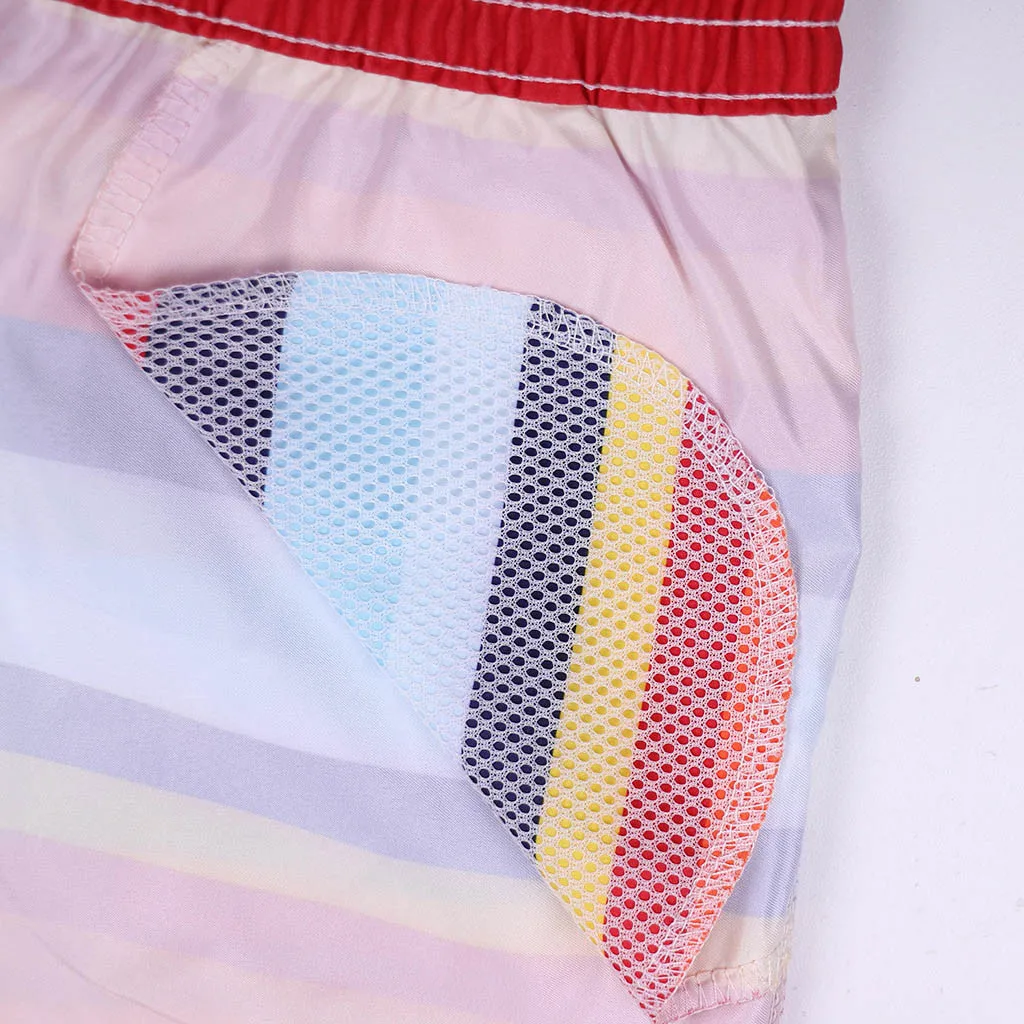 Мужские шорты плавки chemsgend красные повседневные на бретельках быстросохнущие