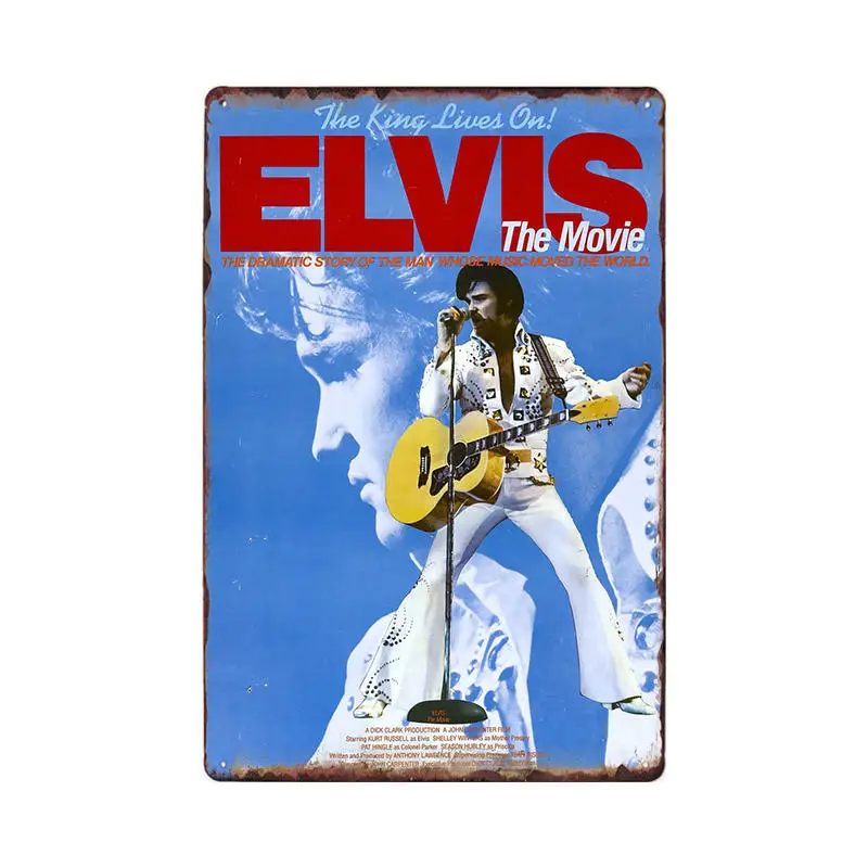 60250 Elvis Presley вывески металлические винтажные постеры оловянные дощечки настенные Декорации для бара Клубная комната паба художественные картины Домашний Декор 20x30 см - Цвет: 60250