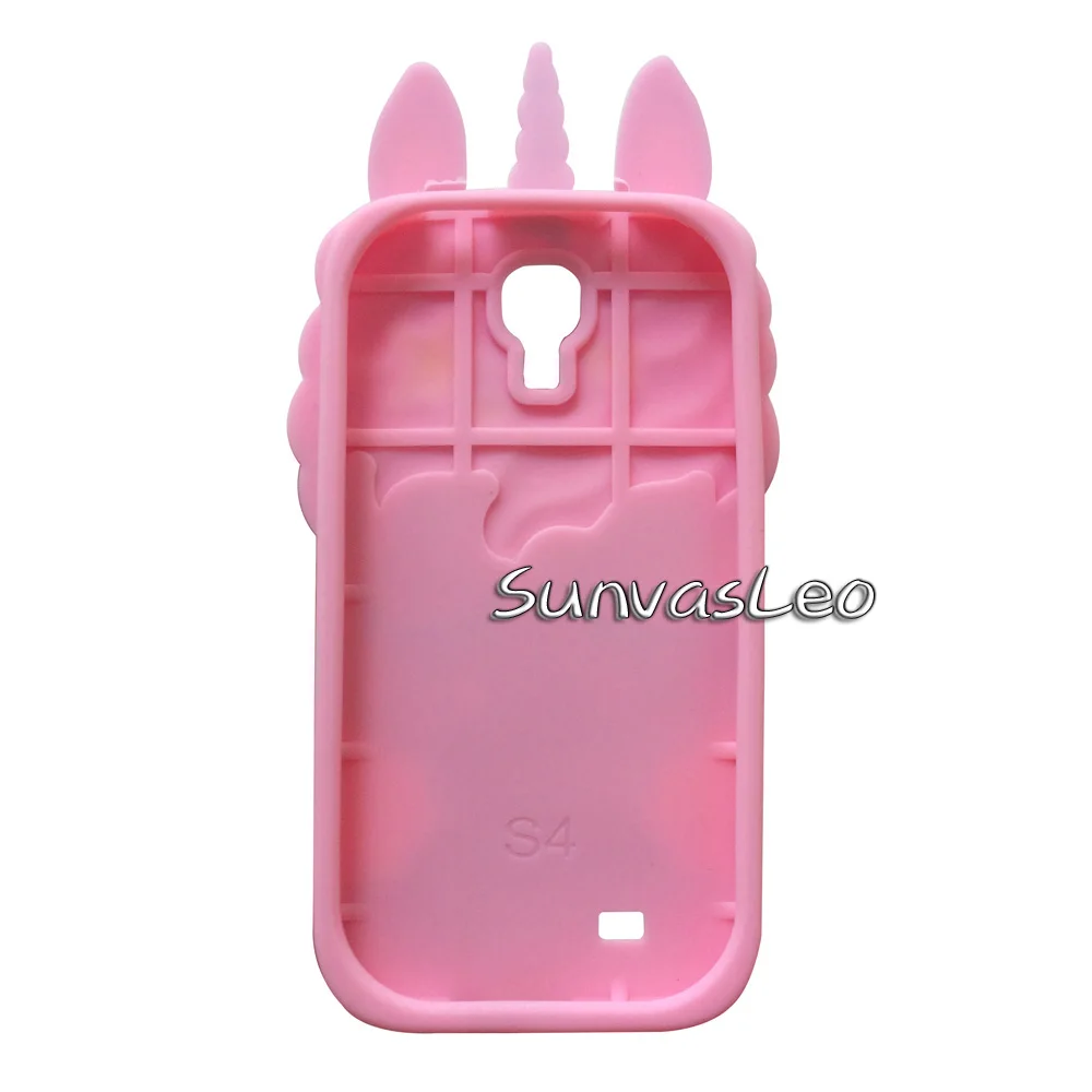 

For Samsung Galaxy S4 SIV i9500 3D Pretty Unicorn Soft Silicone Case Cute Cartoon Phone Back Cover Skin Shell Fundas Coque Capa