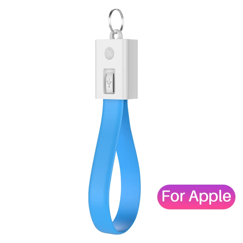 USB Cable for iPhone YBD USB кабель для iPhone samsung huawei Xiaomi Powerbank Micro usb type C кабель брелок аксессуар портативный зарядный кабель - Цвет: USB Cable for iPhone