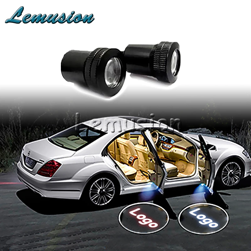 Автомобильный светильник с логотипом для Citroen c4 c5 c3 Saab 9 3 5 Peugeot 307 206 308 407 207 3008 2008 508