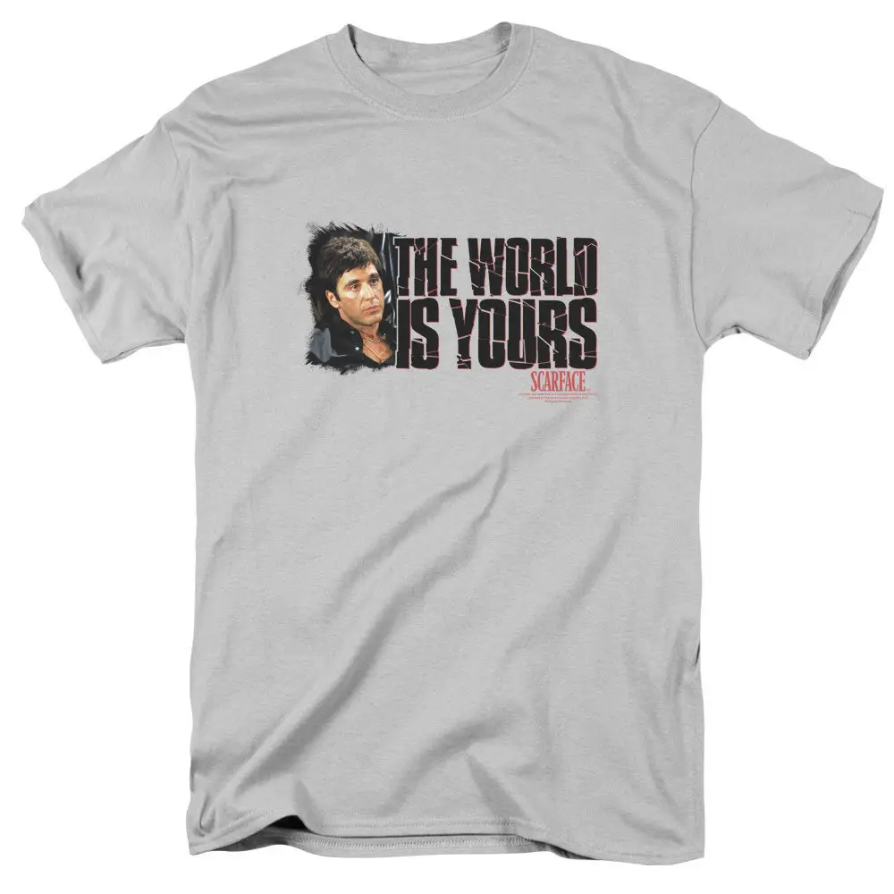 Футболка унисекс с надписью Scarface The World Is Your | Мужская одежда