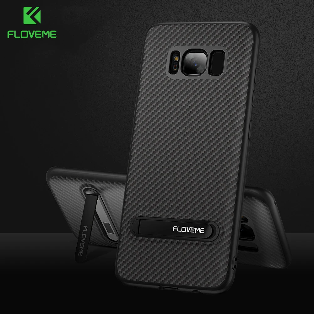 Floveme Мода ТПУ чехол для Samsung Galaxy S8 Plus творческий держатель стенд Дизайн мягкий
