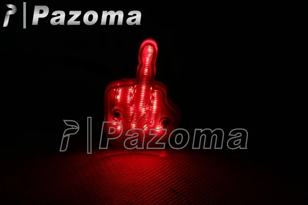 Модные светодиодные задние фонари на палец для мотоцикла стоп-сигнал задний