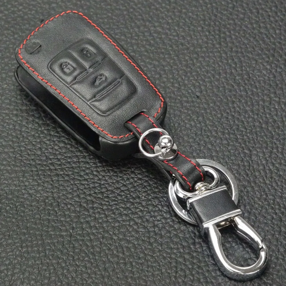 Jingyuqin кожаный флип-ключ чехол для Chevrolet Cruze Aveo Buick Vauxhall, Opel Insignia Astra J Zafira C дистанционным управлением автомобиля 3BTN чехол