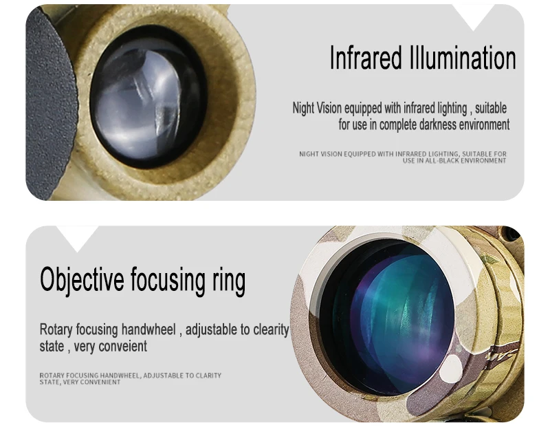 ZIYOUHU Infrared HD Digital Night Vision Device Optical Hunting Patrol 5x35 Monocular Night Goggles Video Recording New Arrival