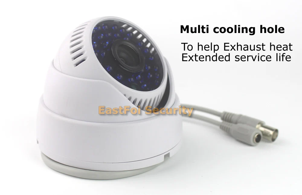960 H Mini купол видеонаблюдения камера 800tvl CMOS 48 светодиоды ик ночное видение