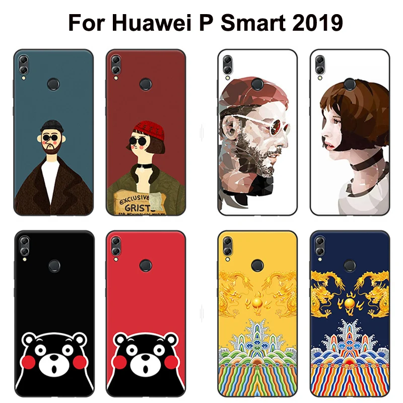 Чехол для Huawei P Smart 2019 мягкий силиконовый чехол телефона с изображением Леона