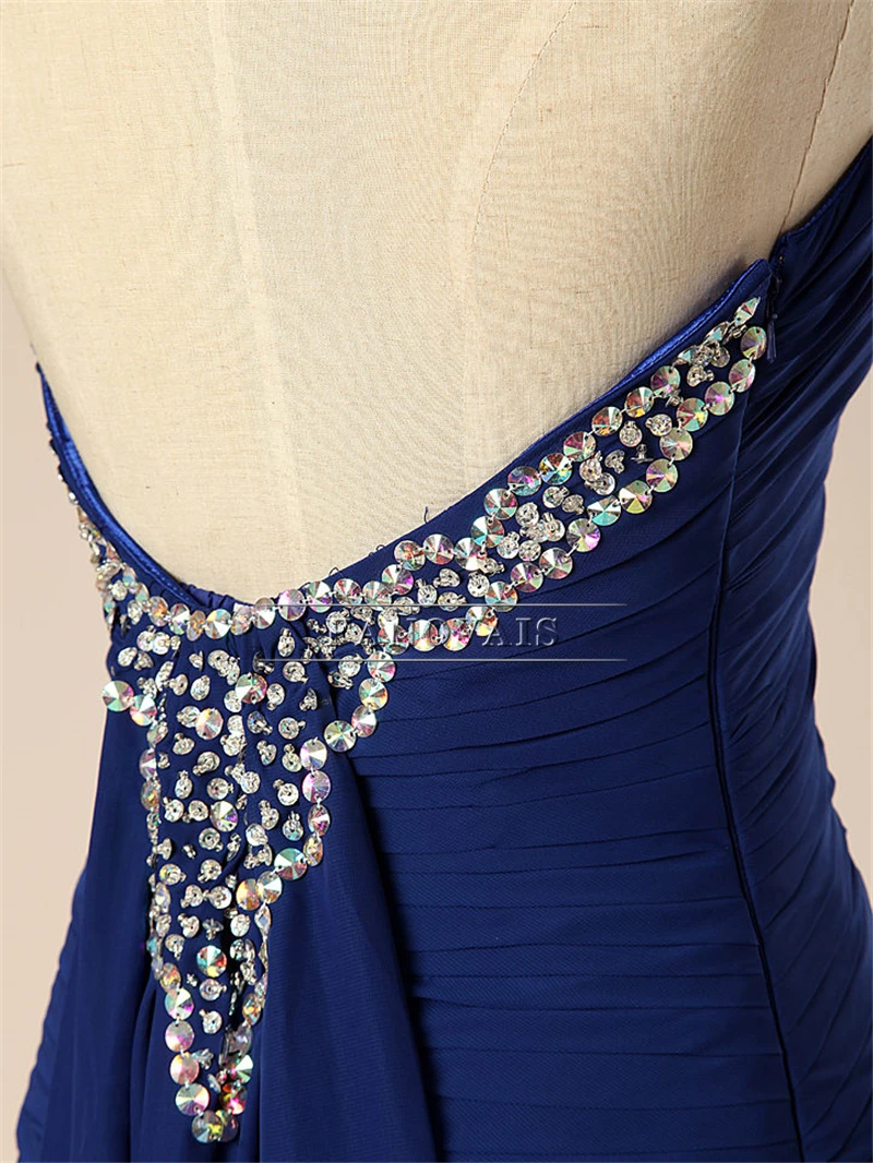Popular Royal Blue Bridesmaid Dresses Long Chiffon Mermaid Maid of Honor Dress Guest Wedding Party BM39 | Свадьбы и торжества