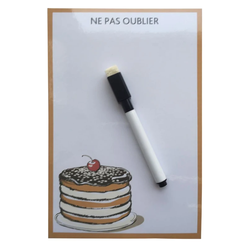 Серия тортов компактная сухая стираемая гибкая магнитная доска на холодильник