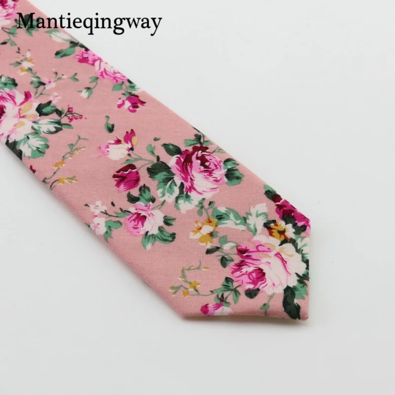 Mantieqingway для мужчин галстук бабочка платок набор галстуков хлопок с цветочным