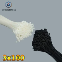 1000pcspack 3100mm quality width1 8mmwhite self locking plastic nylon cable tieswire zip tie industrial hardware cable