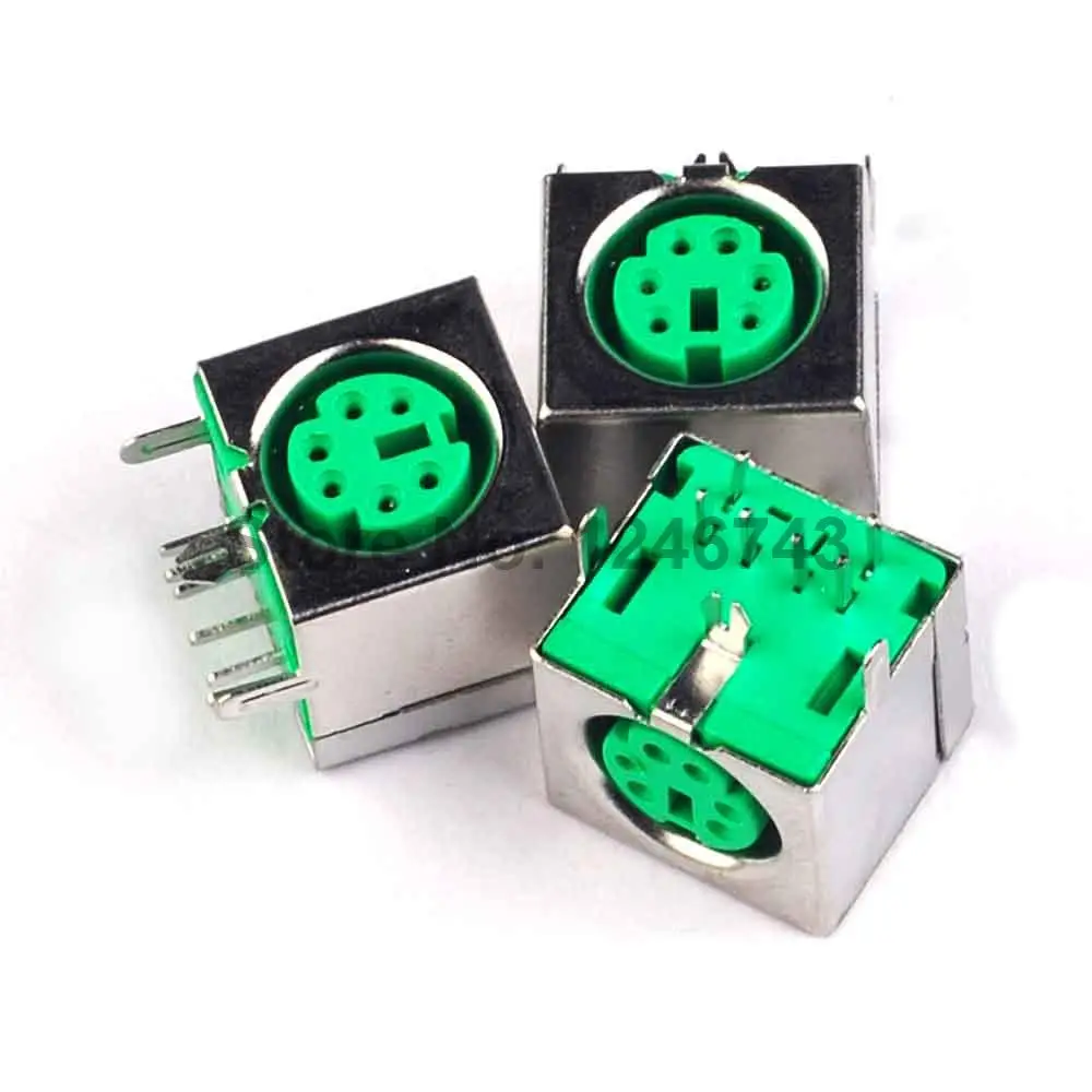 10PCS PS2 Socket Mouse Seat Keyboard 6Pin Green | Обустройство дома