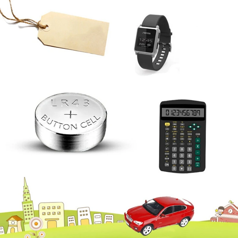 10 шт./лот LR43 AG12 батарея для монет 386A SR43 186 LR1142 1,55 в электронные Литиевые Батарейки для часов и игрушек
