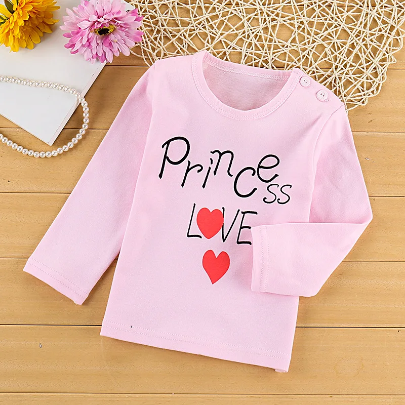 Осень 2019 одежда для маленьких мальчиков и девочек футболка мультяшная с длинным