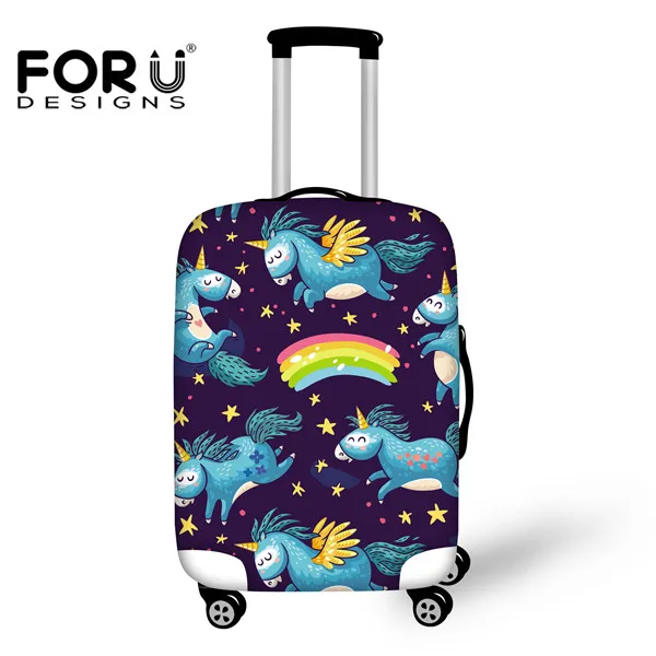 CC1686 FORUDESIGNS/чехол для багажа, милый Джинсовый чехол с принтом кошки, собаки, сумки, аксессуары для 18-30 дюймов, чехол для путешествий, защитный чехол, пылезащитный чехол - Цвет: CC1686