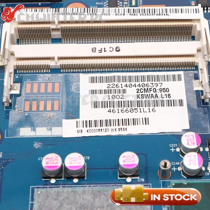 Материнская плата NOKOTION для ноутбука toshiba Satellite L500 L505 HD GMA DDR2 только 15 6 '
