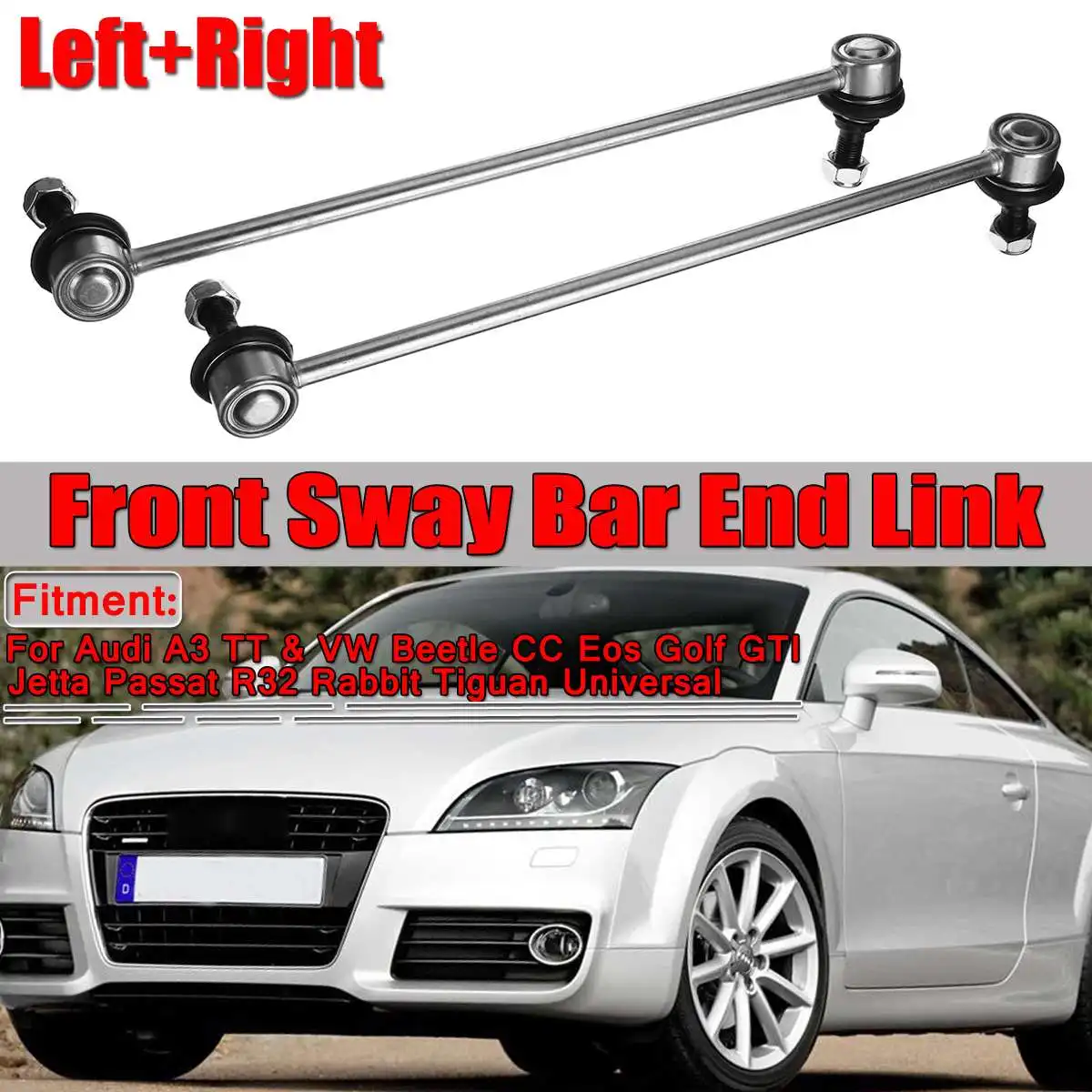 Пара передних полос для Audi A3 TT для VW для Golf EOS Beetle Jetta Passat Rabbit AM-479870016
