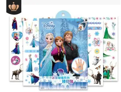 frozen Дисней Замороженные наклейки для детей diy татуировки ПВХ pegatinas 3D мультфильм adesivo autocollant стикерс Микки автомобиль 3 наклейки - Цвет: frozen