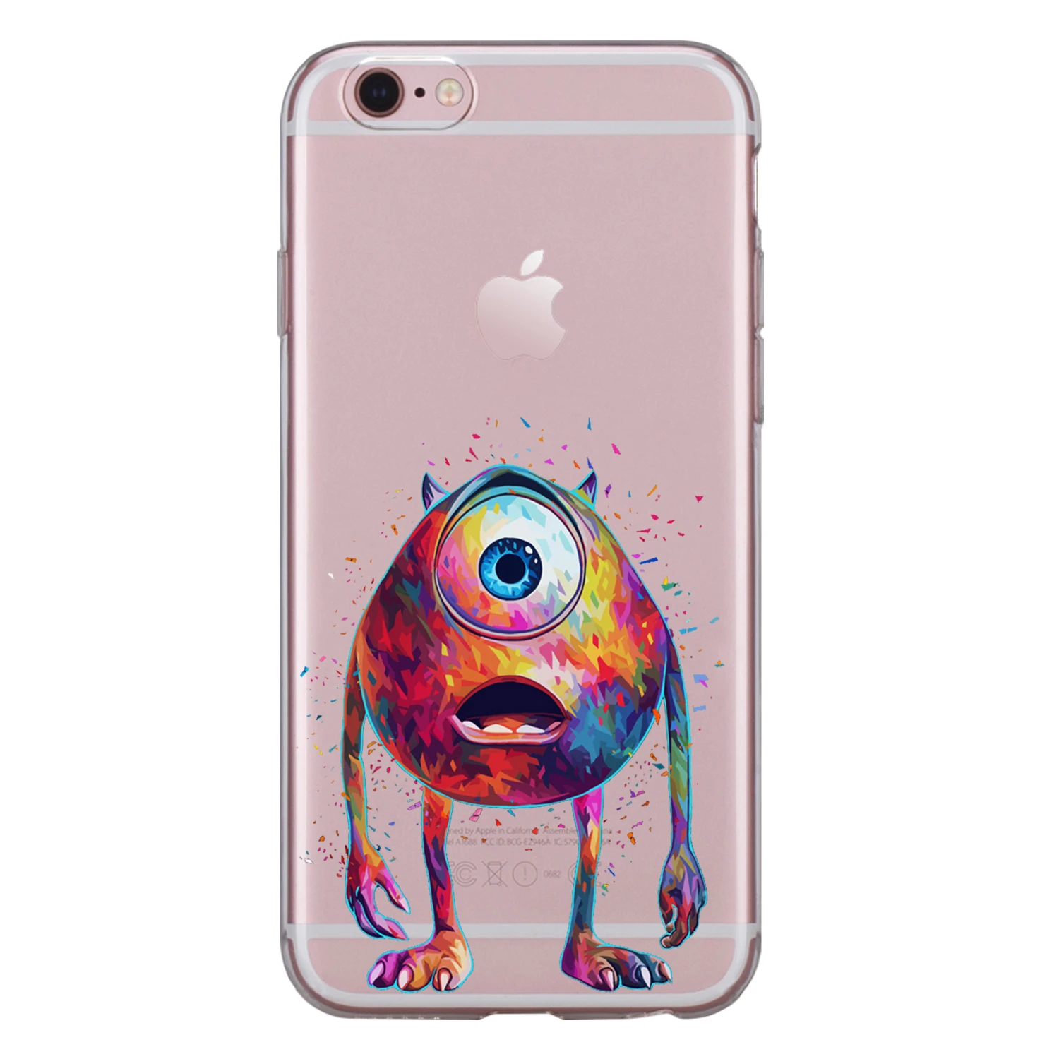Чехол для телефона iphone XS Max XR X 8 7 6 6S Plus 5 5S SE 5C 4S из мягкого ТПУ силикона милого цвета