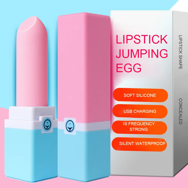 Мощный мини G Spot губная помада Вибратор вибрационный Usb зарядка Мода Женская