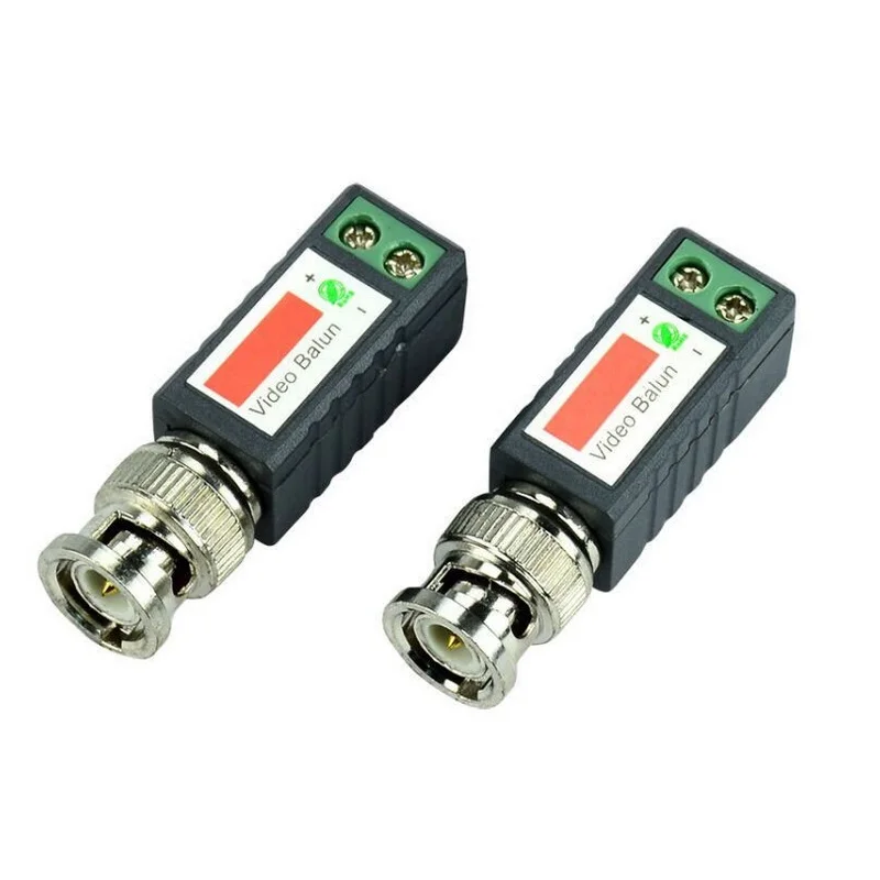 2 шт. пассивный витой видео передатчик тонкой меди BNC Гнездовой разъем
