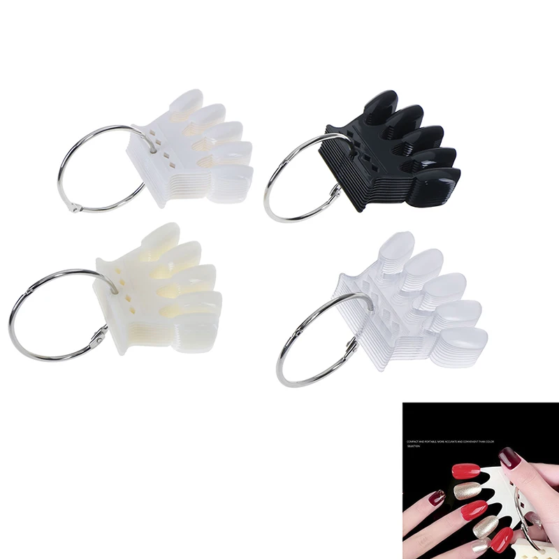 10Pcs/Set Unique Useful Nail Gel Color Card Display Tool Crown Shape False Tips Practice | Красота и здоровье
