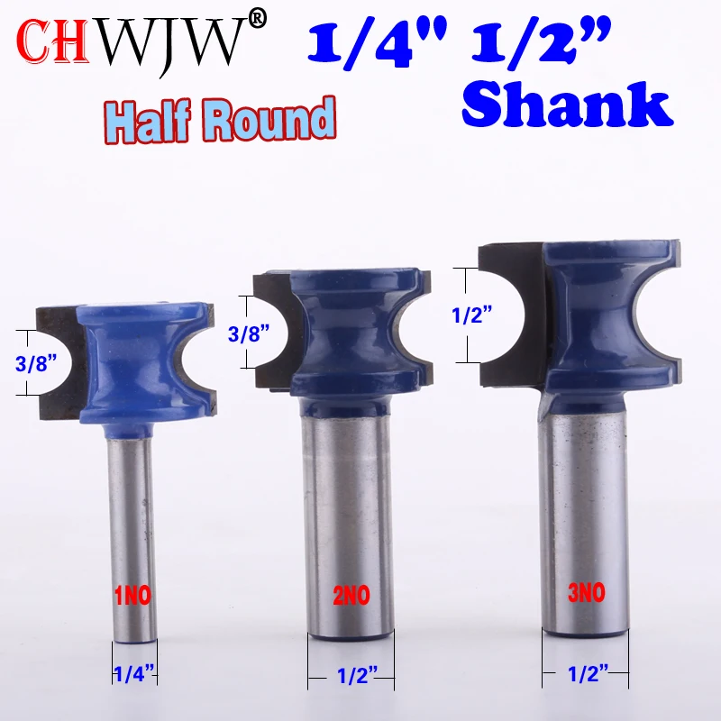 1 шт 1/4 &quot1/2&quot хвостовик радиус 3/16 полукруглый буллноу набор фрез CHWJW|Фреза| |