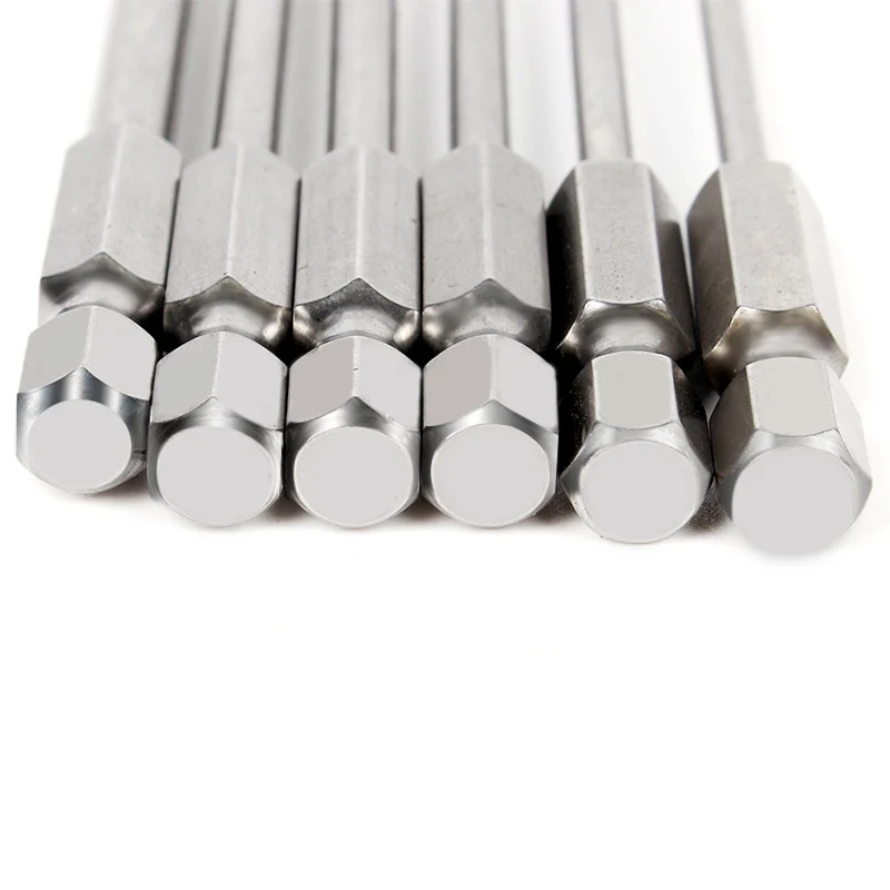 2 комплекта Hex Torx голову сверла Набор отверток Биты 75 мм S2 Сталь винт Отвертки Kit