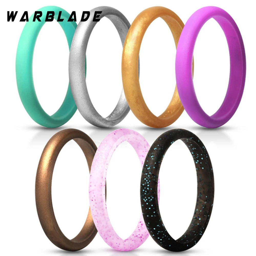 Модное 2 7 мм пищевое класс FDA Силиконовое кольцо Гипоаллергенное Crossfit гибкое