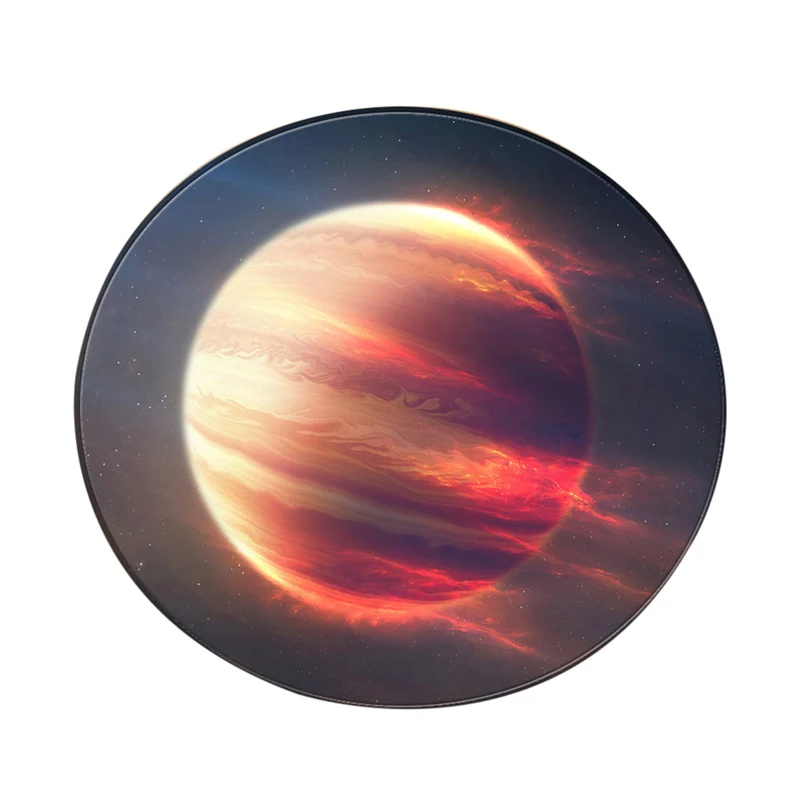 EHOMEBUY современный ковер Galaxy Space черный круглый ковер для дома, отеля, пола, коврики для ног, спальни, гостиной, украшения - Цвет: 02