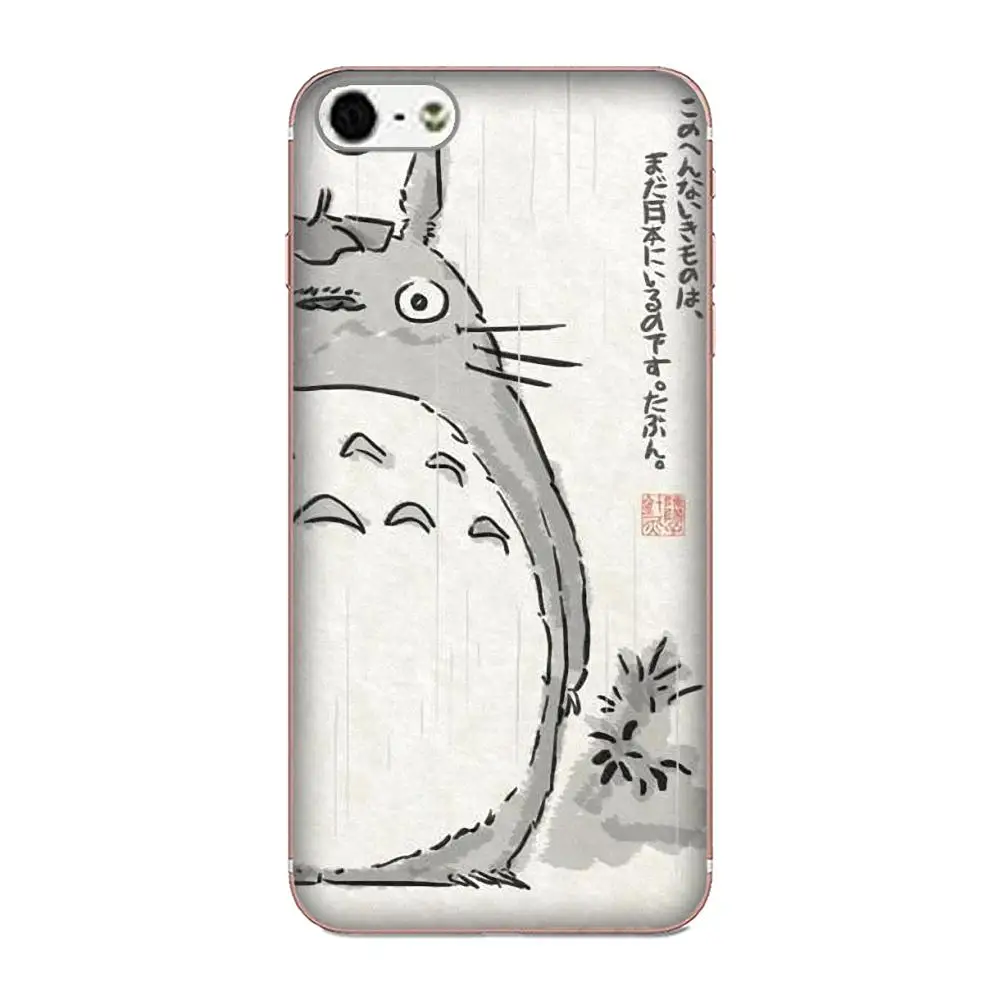 Резиновый чехол для мобильного телефона Тоторо японская картина Huawei P8 P9 P10 P20 P30 Mate