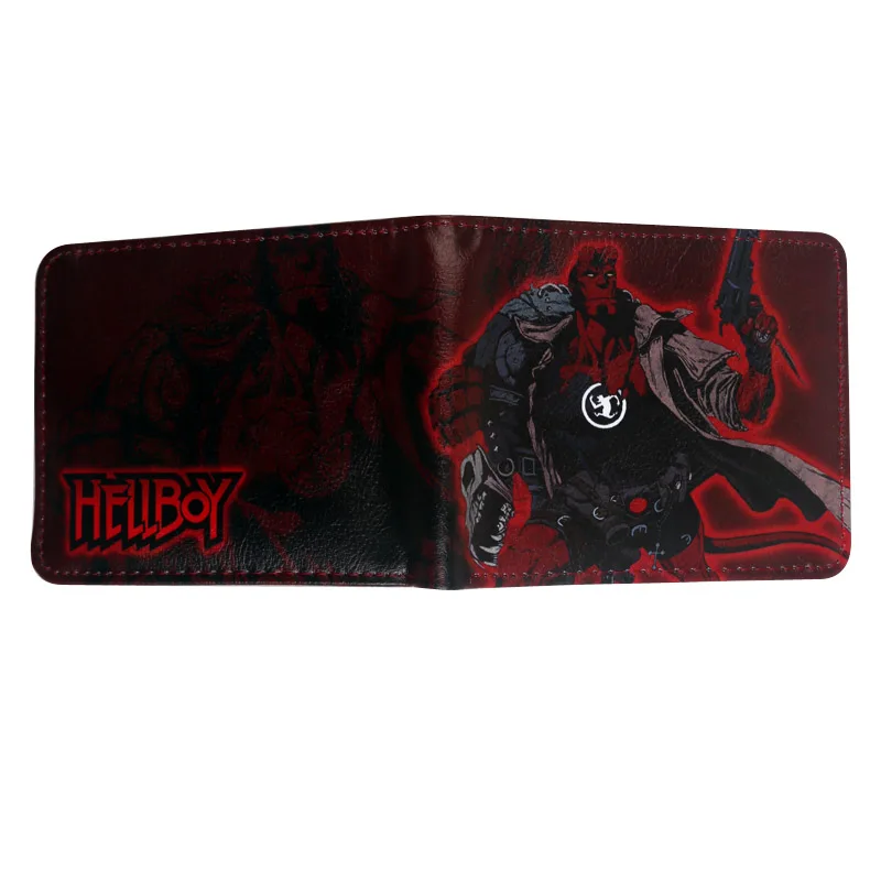 Новое поступление мужской кошелек-hellboy двойной стильный кошелек с 1 окошком монета карман