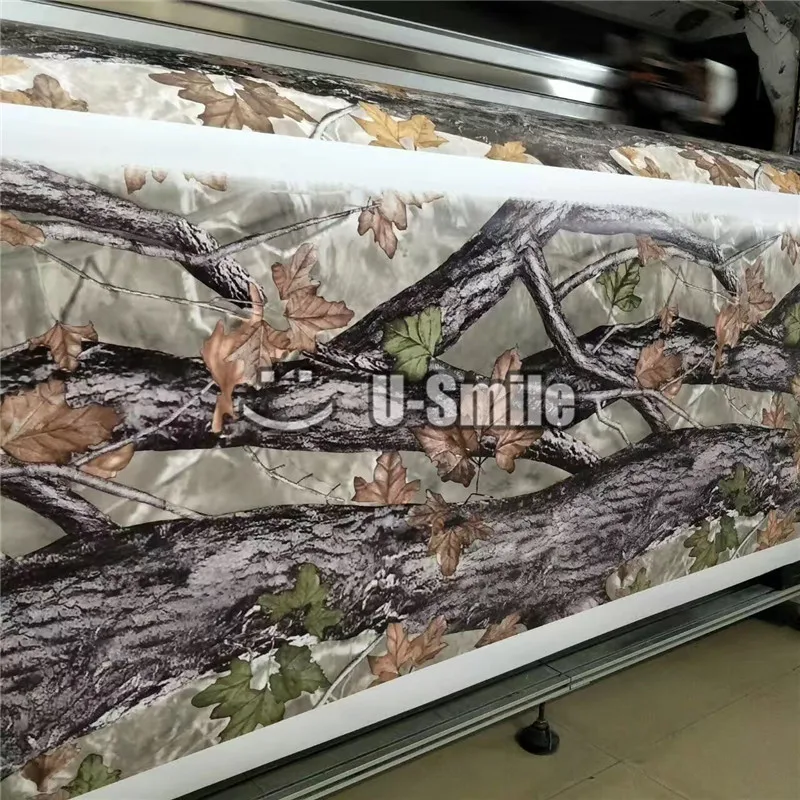Желтый лист Realtree камуфляжная виниловая пленка для отделки автомобиля Наклейка
