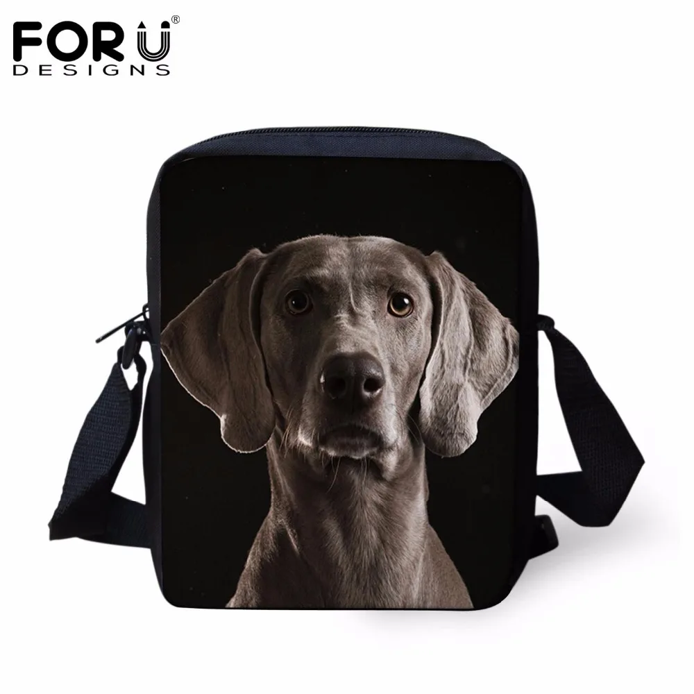FORUDESIGNS/Модная детская школьная сумка женские сумки милые 3D мопса собаки животные