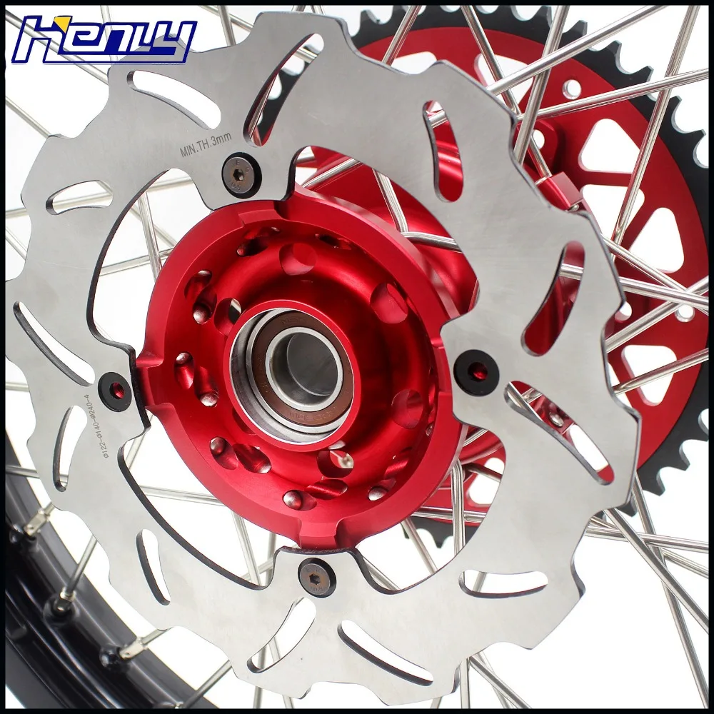 21/18 обод мотоцикла эндуро Cush приводные колеса Набор для HONDA CRF250R 2004-2013 CRF450R 2002-2012 диски Диски