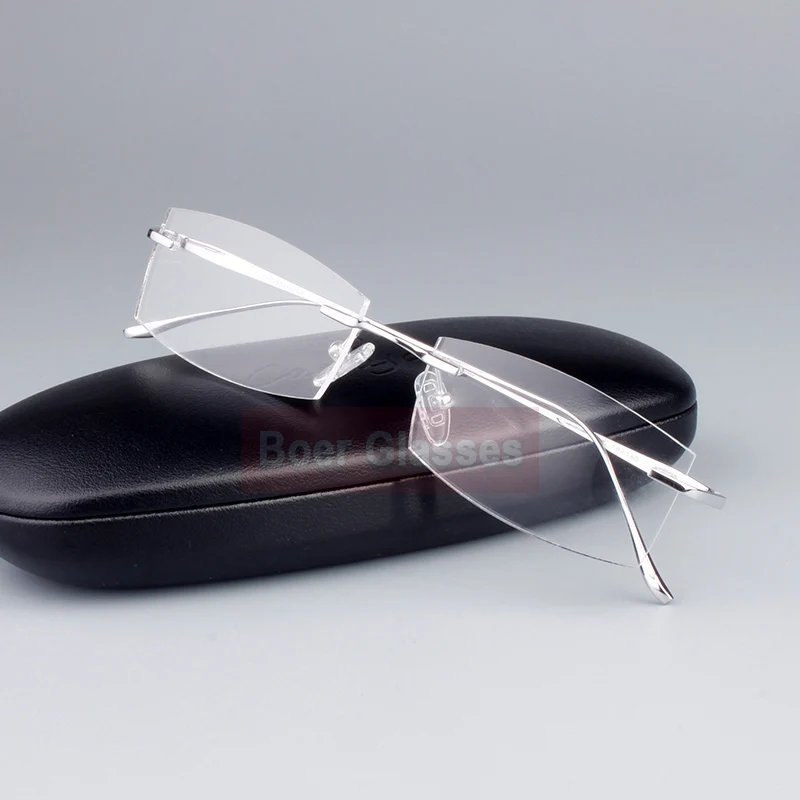 Очки мужские без оправы из чистого титана 9069(52 17 137)|brand eye glasses|eye glasseseye glasses brands |