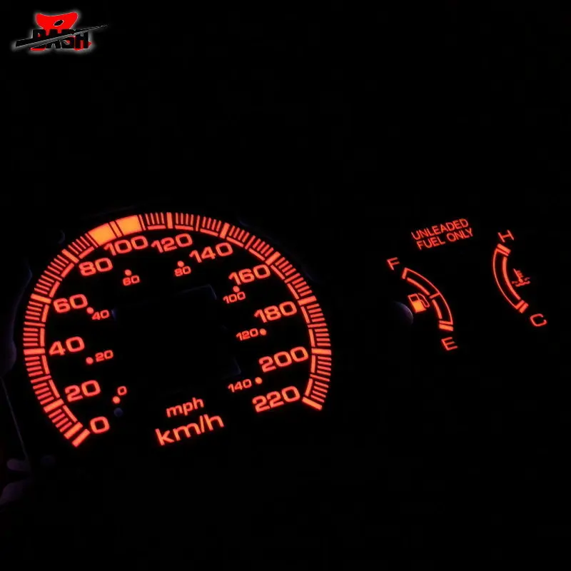 Тире Эль свечение датчика для Civic 1996 1999 K8 EK4 на обратном черный панель с красным