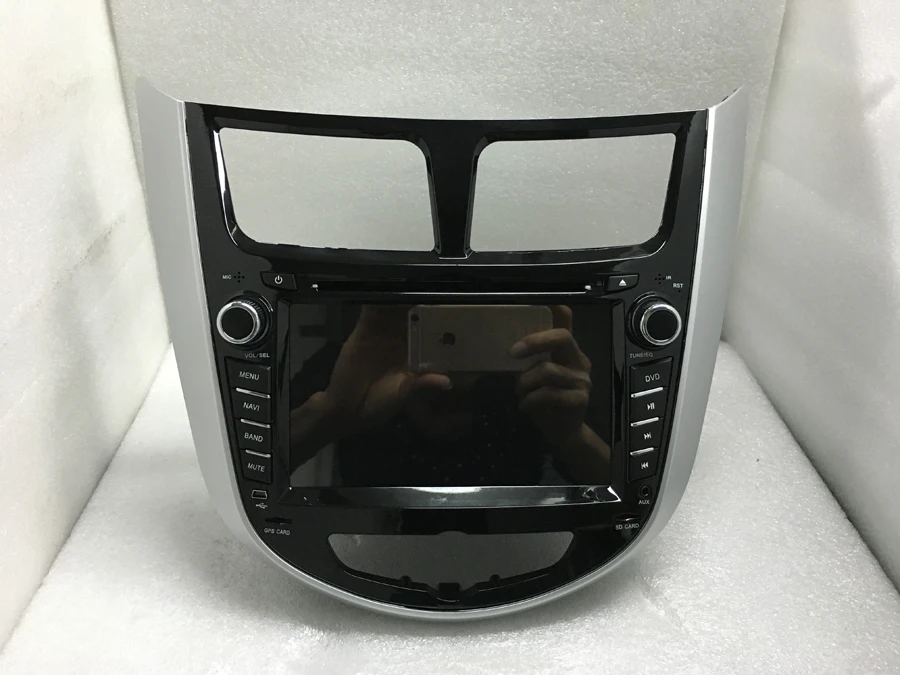 BYNCG 7 дюймов Android 1/8 1 автомобильный DVD GPS плеер для Hyundai Solaris Verna Accent автомобильное