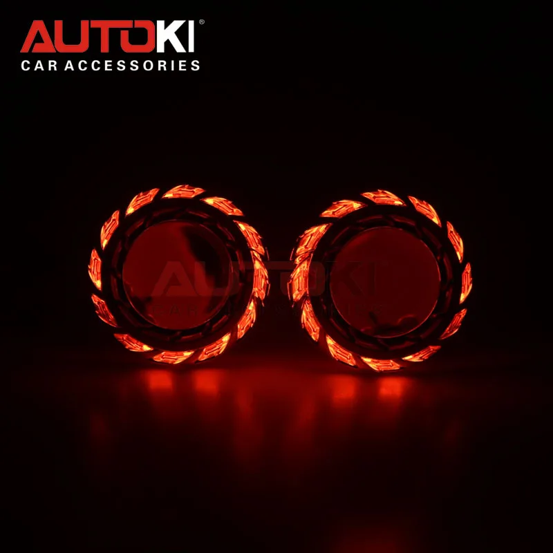 AUTOKI 2018 новая турбина 3 0 дюйма супер Металл H1 с CCFL глаза ангела Биксеноновые