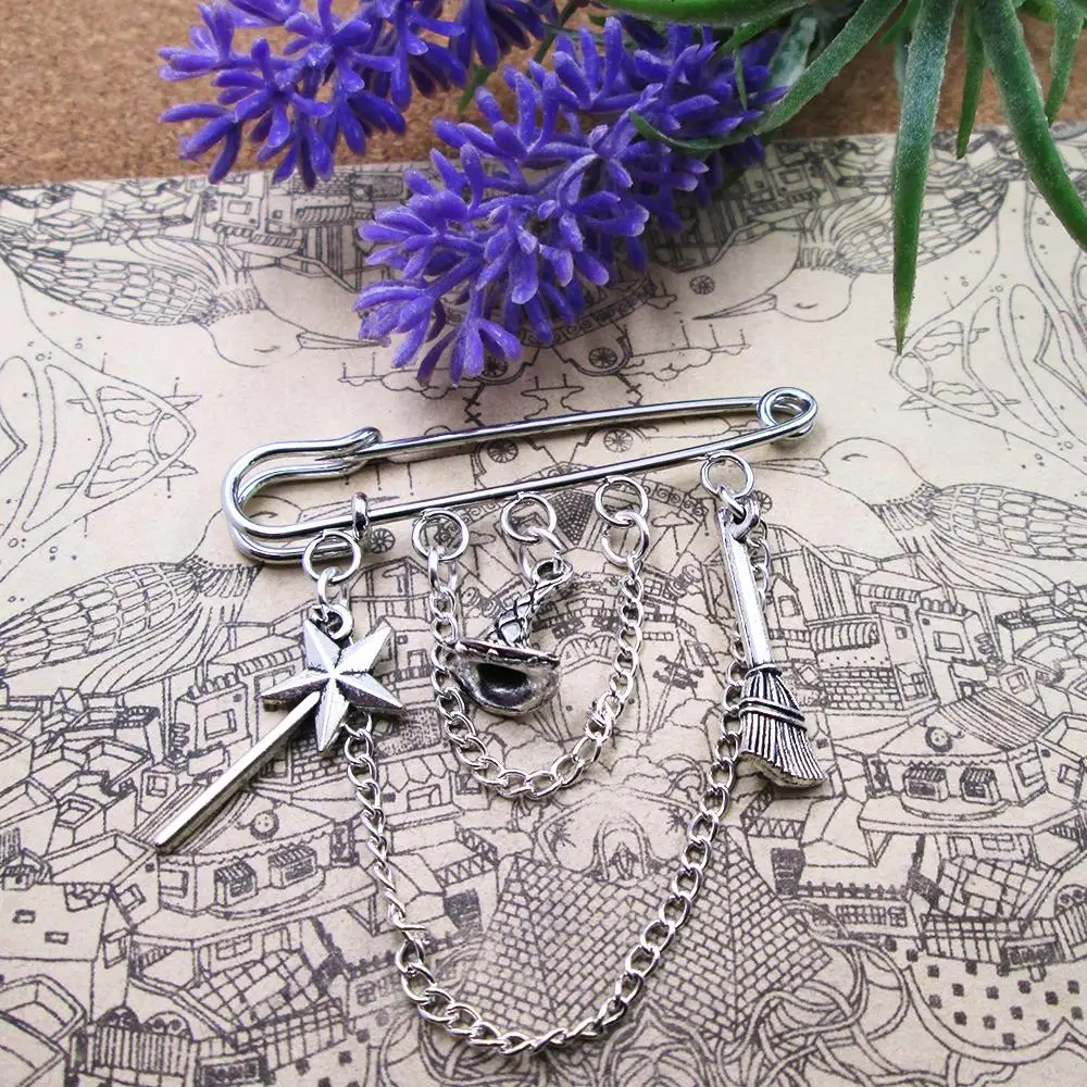 Злой музыкальные амулет брошь килт Pin Слоник и глинду|Броши| |