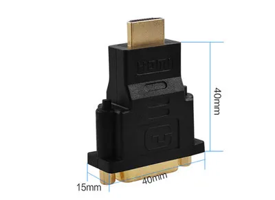 DVI 24+ 1 Мужской к HDMI Женский конвертер HDMI к DVI адаптер Поддержка 1080P для HDTV lcd DVI-D позолоченный адаптер