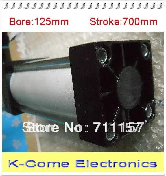 SC125-700 Bore 125mm Stroke 700mm Air Cylinder 1/2&quot Port Airtac Type Pull Rod Double Action Standard Pneumatic Cylinders |