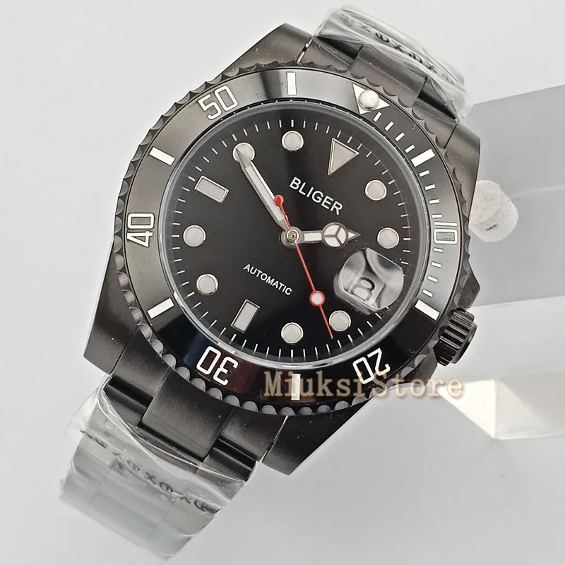 Мужской хронограф с синим стальным ремешком 40 мм | Наручные часы