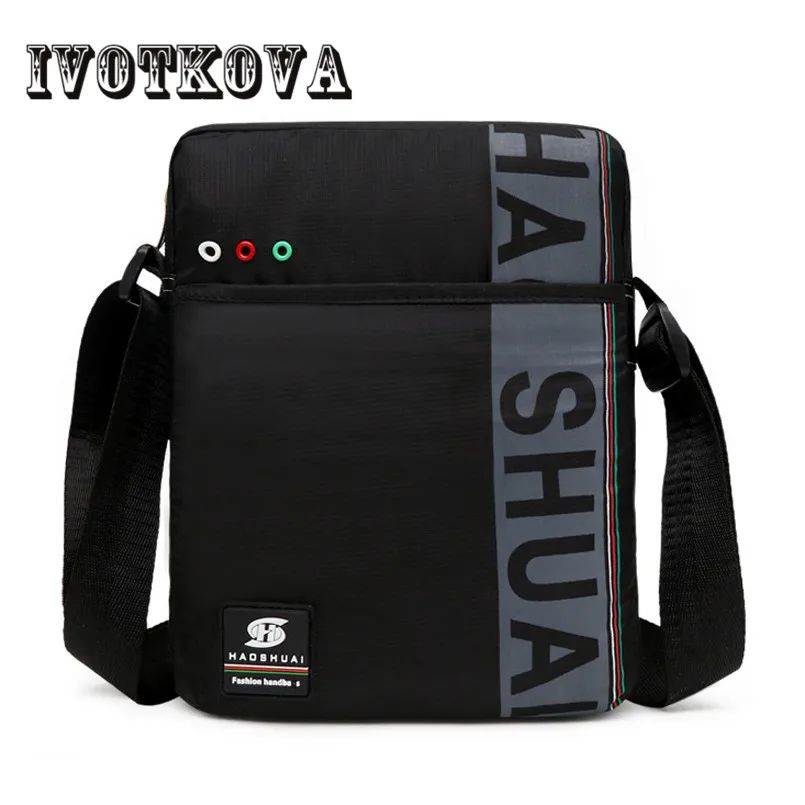 IVOTKOVA Men Messenger Bag Nylon Casual Shoulder Handbags Vintage Travel Male Light Purses Cross Body Bags Drop Shipping |