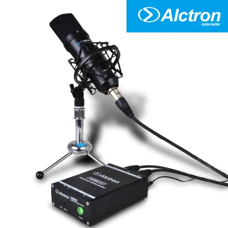 Alctron PS200 48В фантомным питанием для конденсаторный микрофон 48 V питания Создано 9В